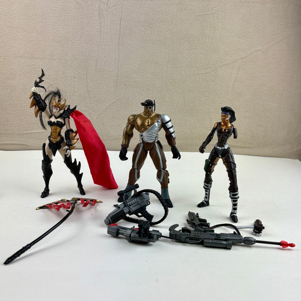 McFarlane Toys 1996 Spawn Wetworks Series 2 Figure Lot Delta Pilgrim Blodd Queen